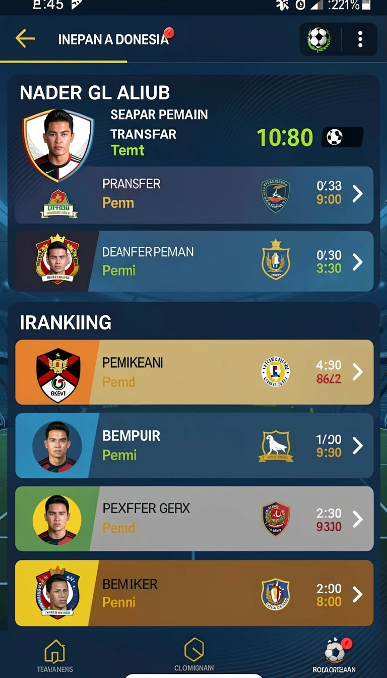 Tampilan antarmuka singatoto di Android